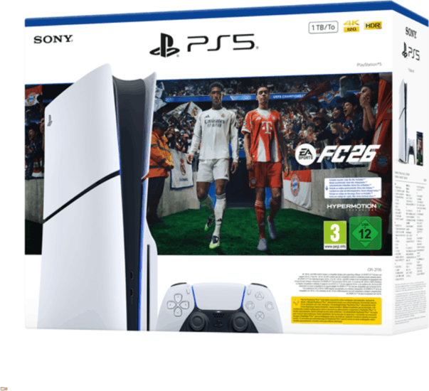 Sony PlayStation 5 1TB Slim + FC 26 Bundle - Fehér