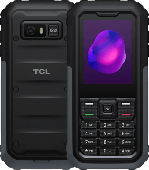 TCL 3189D 4G Dual SIM Nyomógombos Mobiltelefon + Domino SIM Kártya - Szürke