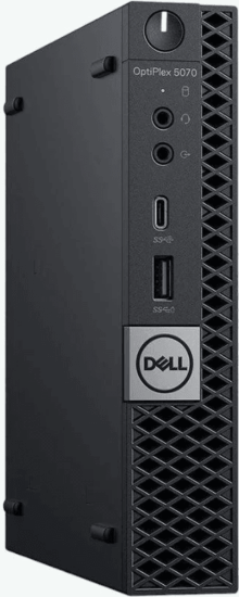 Dell OptiPlex 5070 Micro Számítógép Fekete (Intel Core i5-9500T / 16GB / 256GB SSD / Win 11 Pro) - Használt