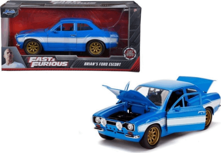Jada Toys Fast & Furious 1974 Ford Escort autó 1:24 - Kék
