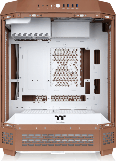 Thermaltake The Tower 600 Midi Torony Számítógépház - Világosbarna Thermaltake The Tower 600 Midi Torony Számítógépház - Világosbarna
