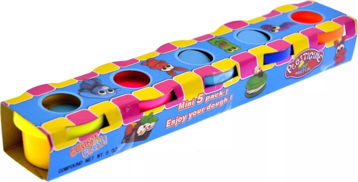 Plasticnie 5 darabos Mini gyurmakészlet - Vegyes színek