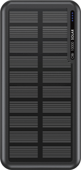 Boompods Obi Napelemes Powerbank USB-A + USB-C / 10,000mAh 10,5W - Fekete