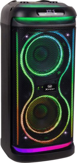 Trevi XF 650 Bluetooth Hordozható RGB Party Hangszóró 100W - Fekete