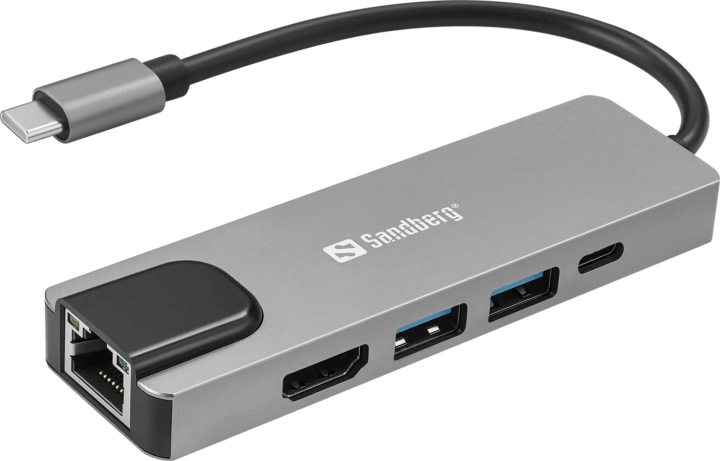 Sandberg 336-99 univerzális USB-C Notebook Dokkoló állomás 100W - Ezüst