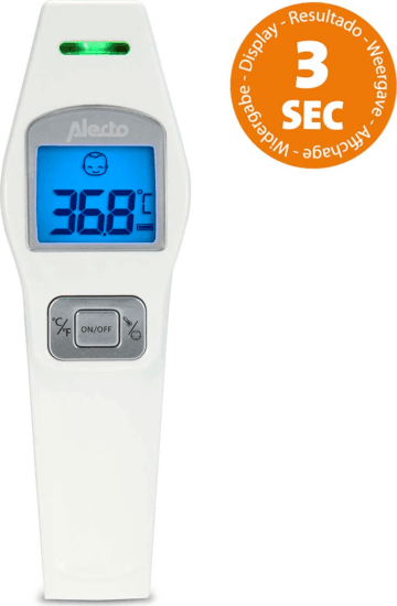 Alecto BC-37 Digitális Érintésmentes lázmérő - Fehér