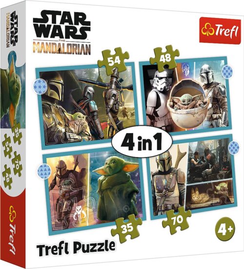 Trefl Star Wars Mandalorian 4 az 1-ben 35/48/54/70 darabos puzzle