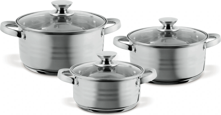 TOO LP-7172 Prémium Rozsdamentes Acél Edénykészlet - Inox (6 részes)