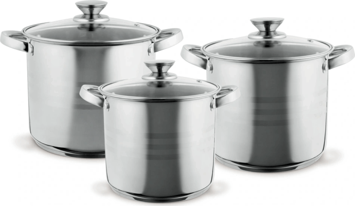 TOO LP-7171 Prémium Rozsdamentes Acél Edénykészlet - Inox (6 részes)