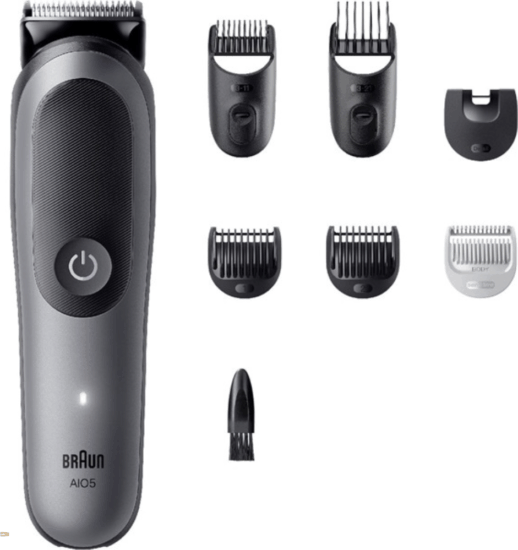 Braun 10AS490184 Vezeték nélküli Akkus Nedves-Száraz Testszőrnyíró - Fekete / Szürke