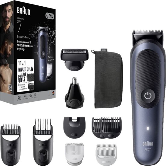 Braun AIO 7540 Akkus Multifunkciós Testszőrzet ápoló - Kék