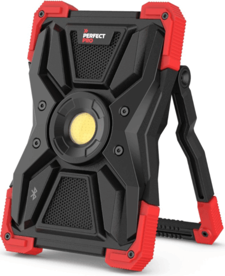 PerfectPro L-100 Hordozható LED Munkalámpa Bluetooth Hangszóróval 3000 Lumen - Fekete