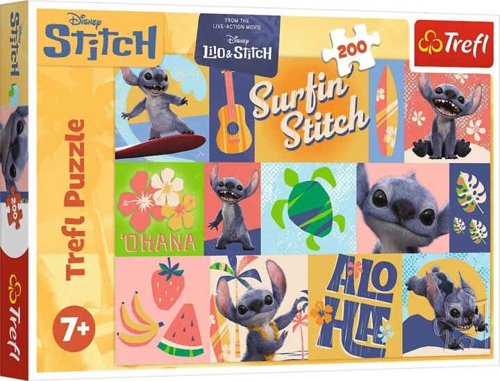 Trefl 13331 - Lilo & Stitch Hawaii Kalandok 200 Darabos Puzzle