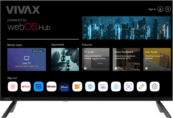 Vivax 32" 32LE110WO 16:9 HD Ready LED Smart TV