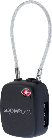Boompods TTSABK Kombinációs Zár Nyomkövető Find My támogatással - Fekete