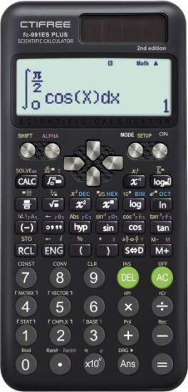 CTIFREE FC-991 ES PLUS Elem / Napelem 10+2 digit Tudományos Számológép - Fekete CTIFREE FC-991 ES PLUS Elem / Napelem 10+2 digit Tudományos Számológép - Fekete