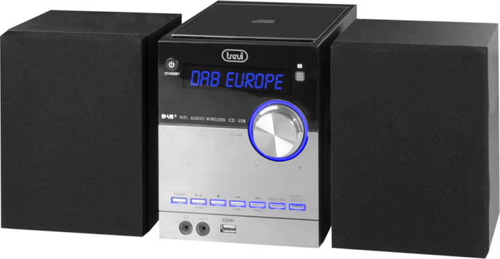 Trevi HCX 10D8DAB Sztereó Mikro Hi-Fi Rendszer - Fekete/Ezüst