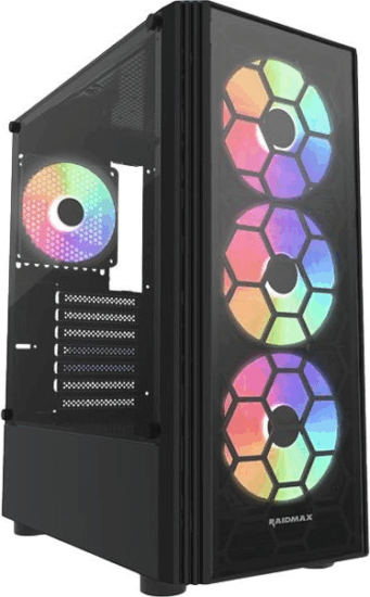 RAIDMAX V152TBS Full Tover Számítógépház + 4db 120mm ventilátor - Fekete