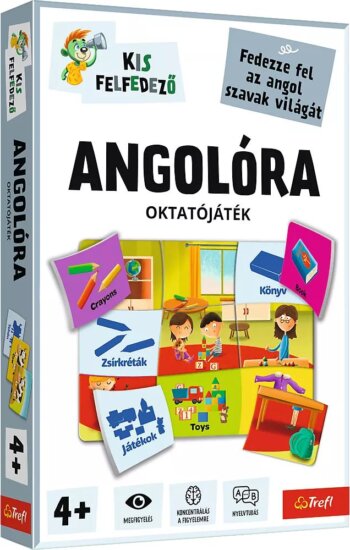 Trefl Kis Felfedező Angol Szavak és Kifejezések Oktató És Készségfejlesztő Játék