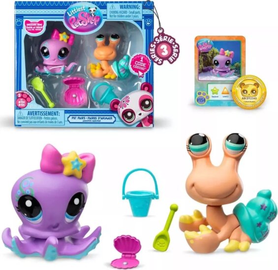 Hasbro Littlest Pet Shop Páros játékkészlet 7. generáció 3. széria - #154 és #155
