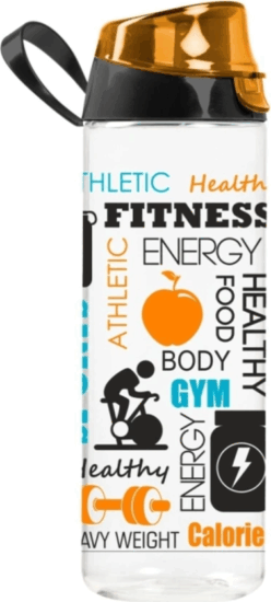 IRIS Műanyag Kulacs 750ml - Vegyes Mintás