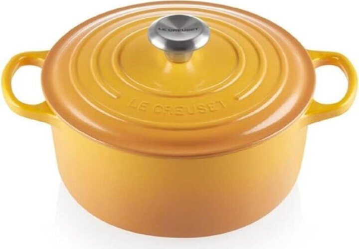 Le Creuset Signature Öntöttvas lábas fedővel Ø 24cm 4,2L - Nektársárga