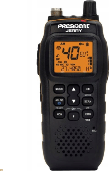 Stabo 40100 President Jerry Walkie Talkie 10 km hatótávval - Fekete