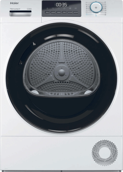 Haier HD80-E929E-S Hőszivattyús Szárítógép 8kg 128kWh - Fehér