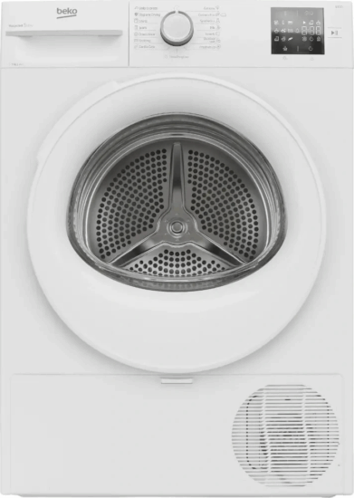 Beko BM3T372E0W Hőszivattyús Szárítógép 7kg 133kWh - Fehér