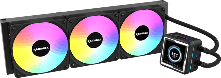 RAIDMAX LM360 360mm ARGB All In One Univerzális CPU Vízhűtés - Fekete
