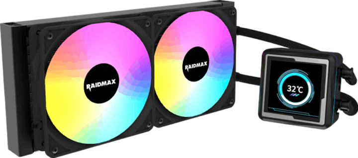 RAIDMAX LM240 240mm ARGB All In One Univerzális CPU Vízhűtés - Fekete