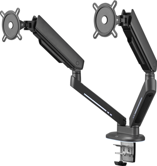 One for All DM8210 17"-45" Monitor asztali tartó kar - Fekete (2 kijelző)