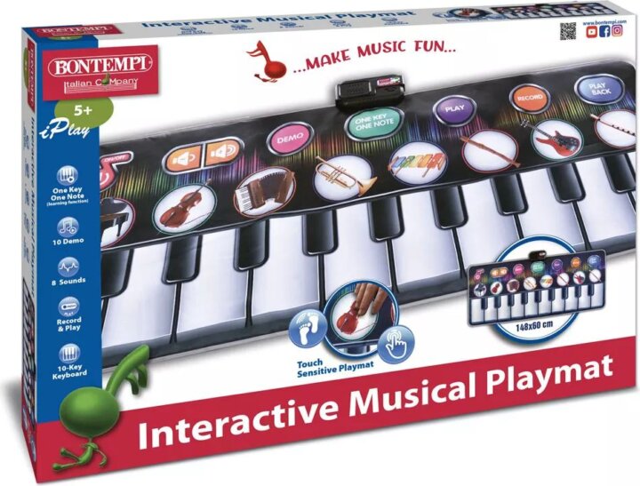 Bontempi Elektronikus Zenélő Táncszőnyeg 148 x 60 cm