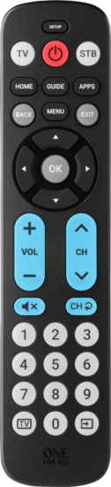 One for All URC6821 Univerzális távirányító - Fekete One for All URC6821 Univerzális távirányító - Fekete