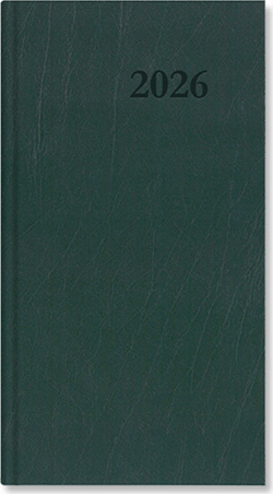 Period Standard 90x165 mm 2026 Zsebnaptár - Zöld