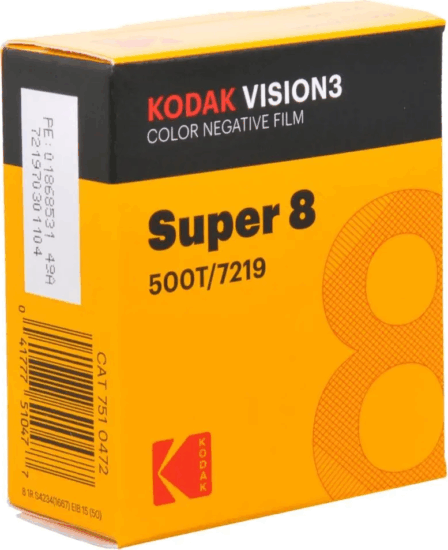 Kodak S8 Vision3 500T Super 8mm Színes negatív film