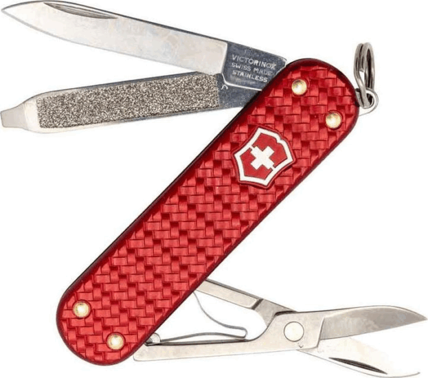 Victorinox Classic SD Precious Alox Multiszerszám Zsebkés - Piros
