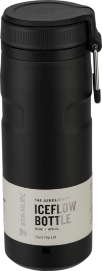 Stanley Iceflow Bottle Twist Flip rozsdamentes acél Kulacs 470ml - Fekete Stanley Iceflow Bottle Twist Flip rozsdamentes acél Kulacs 470ml - Fekete