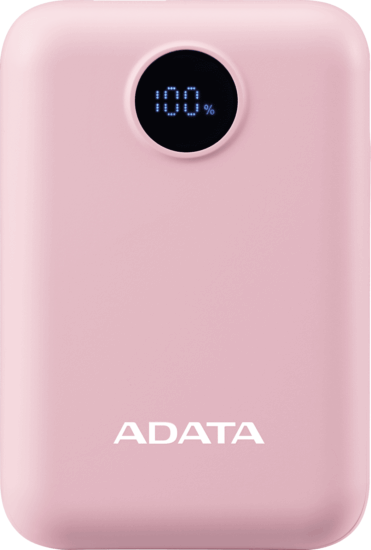A-Data C100 Powerbank USB-A + Type-C / 10000mAh 20W - Rózsaszín
