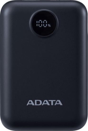 A-Data C100 Powerbank USB-A + Type-C / 10000mAh 20W - Fekete