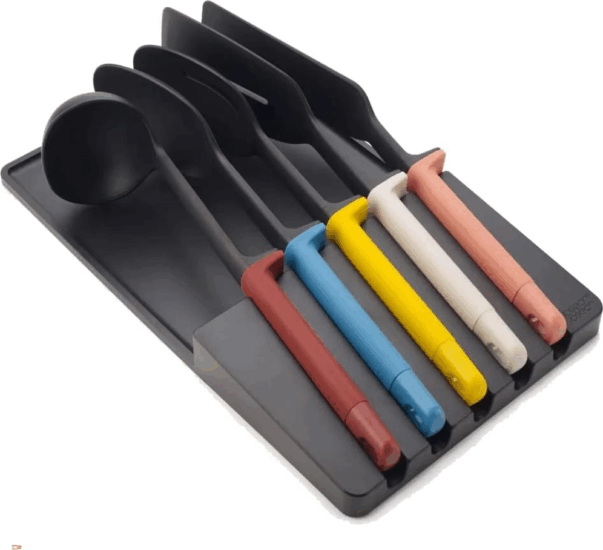 Joseph Joseph 10543 Szilikon tálaló eszköz készlet 5 darabos fiók rendszerezővel- Többszínű