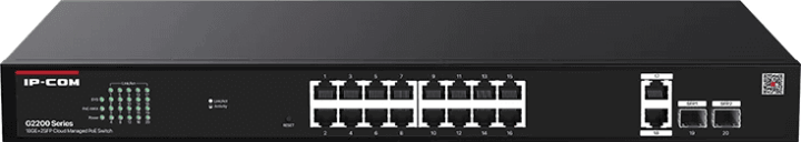 IP-COM G2220P Fémházas Smart Managed 20-port Gigabit Rack Switch