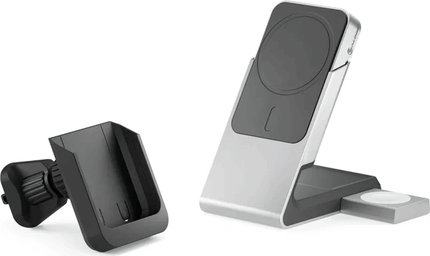 Alogic Matrix+ Powerbank és Wireless töltő 5,000mAh 15W + Autós tartó + utazó adapterek - Fekete