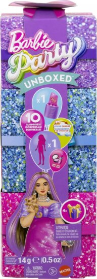 Mattel Barbie Party Reveal: Glamour meglepetés játékszett - Curvy Barbie baba Mattel Barbie Party Reveal: Glamour meglepetés játékszett - Curvy Barbie baba