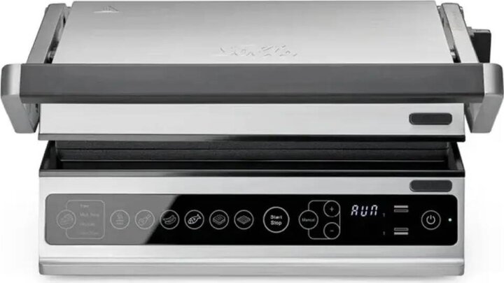 Solis Pro Elektromos Kontakt Grillsütő 2000 Watt - Ezüst/Fekete