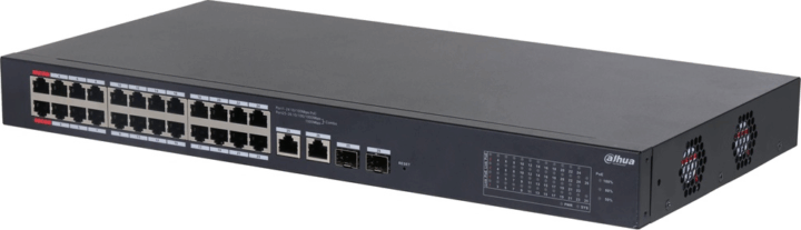 Dahua CS4226-24ET-375 26 port 10/100 Mbps Hálózati PoE Switch