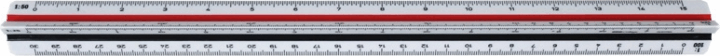 Aristo GEO23702 "A" építész léptékvonalzó - 30cm