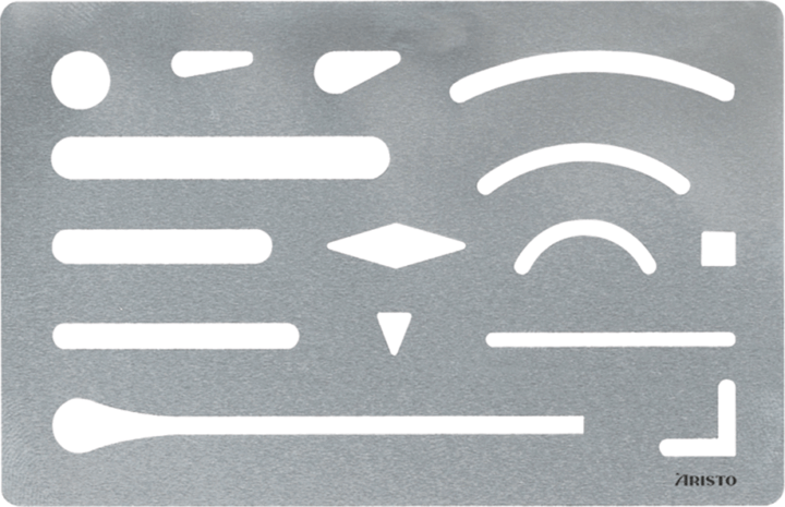 Aristo GEO24840 Műszaki Radírsablon