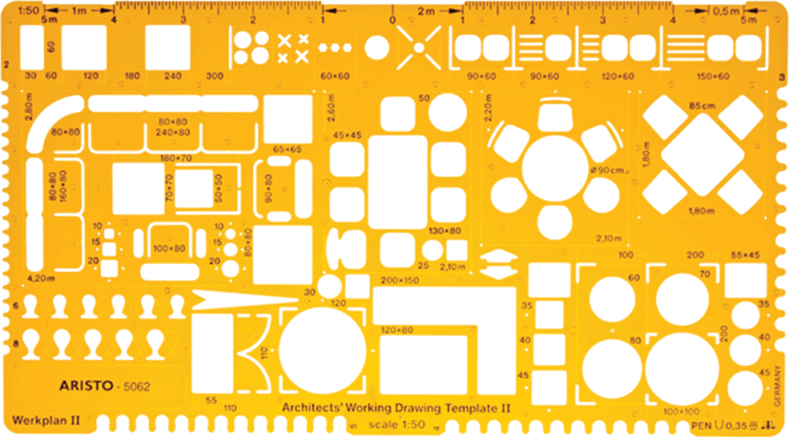 Aristo GEO5062 1:50 T2 berendezési műszaki sablon
