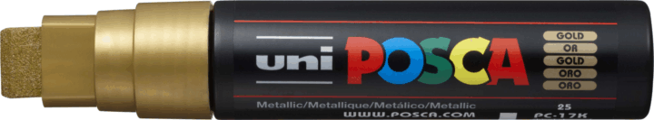 Uni POSCA PC-17K 17mm Marker - Arany